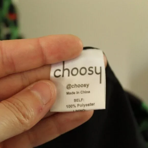 Choosy Green Animal Print One Sleeve Dress Size XL - Picture 8 of 13